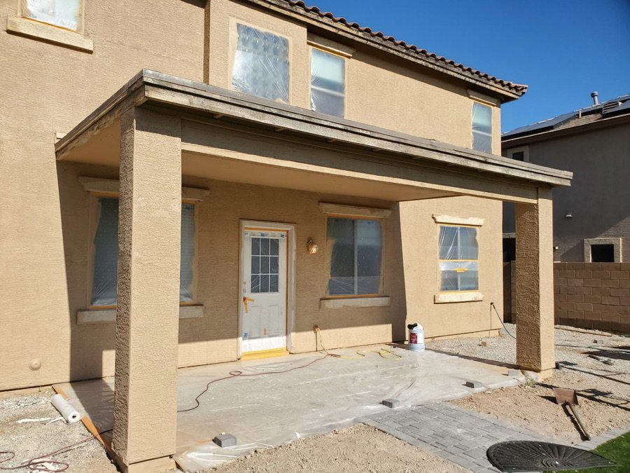 Exterior stucco finish